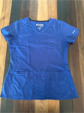 Grey's Anatomy Women's V-Neck Scrub Top - Blue